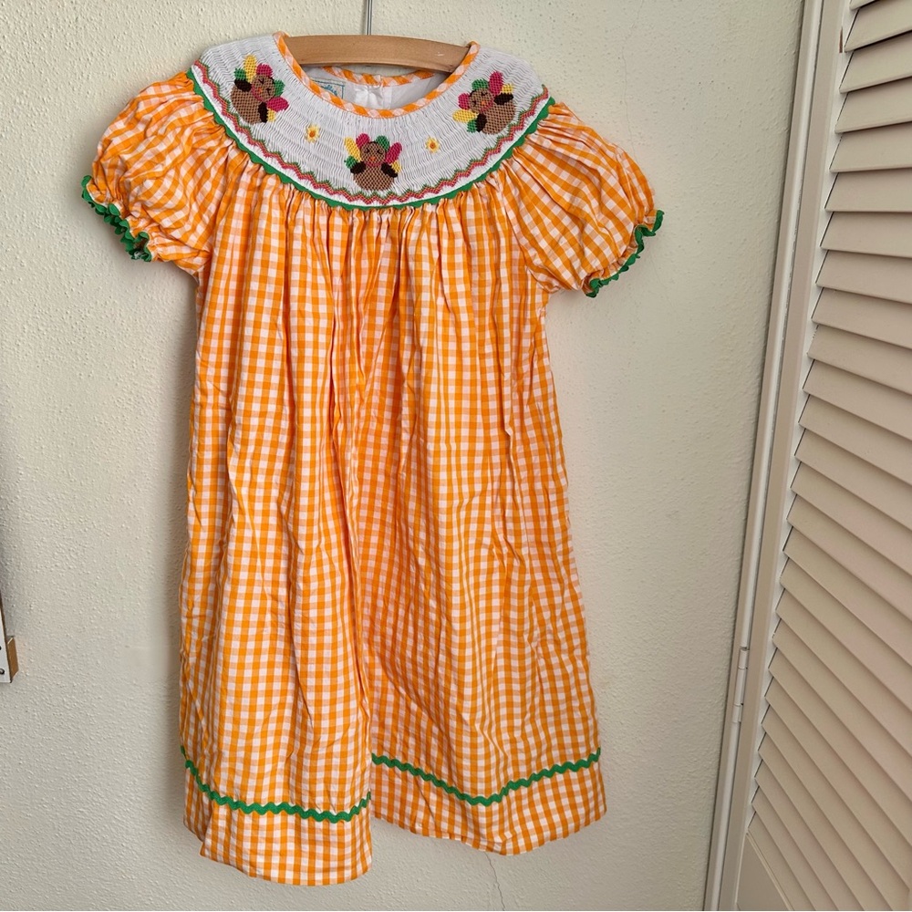 Marmellata smocked thanksgiving dress